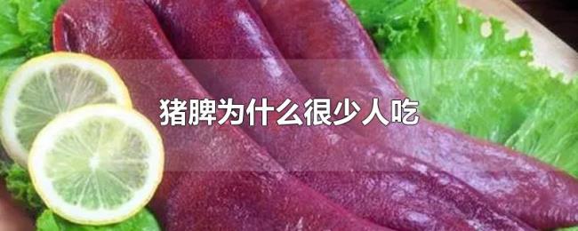猪脾为什么很少人吃 猪脾为什么很少人吃