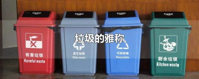 垃圾的雅称 垃圾的雅称