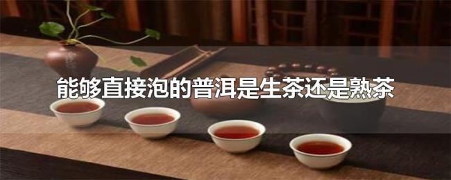 能够直接泡的普洱是生茶还是熟茶 能够直接泡的普洱是生茶还是熟茶