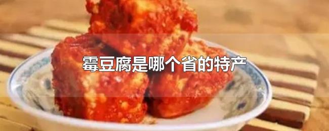 霉豆腐是哪个省的特产