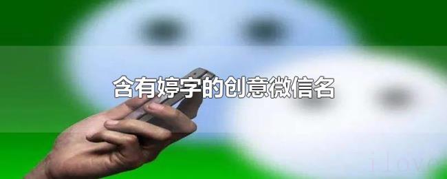 含有婷字的创意微信名 含有婷字的创意微信名
