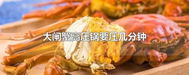 大闸蟹高压锅要压几分钟