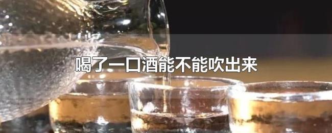 喝了一口酒能不能吹出来 喝了一口酒能不能吹出来