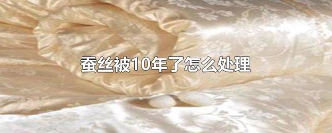 蚕丝被10年了怎么处理