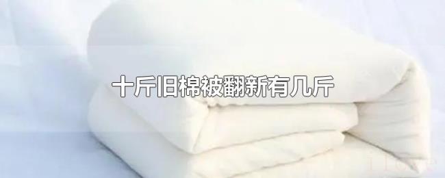 十斤旧棉被翻新有几斤