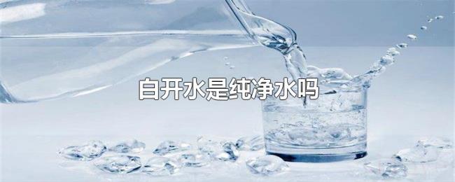 白开水是纯净水吗