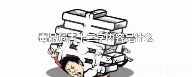 毒品危害十二字内容是什么