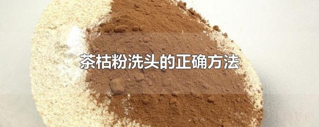 茶枯粉洗头的正确方法 茶枯粉洗头的正确方法