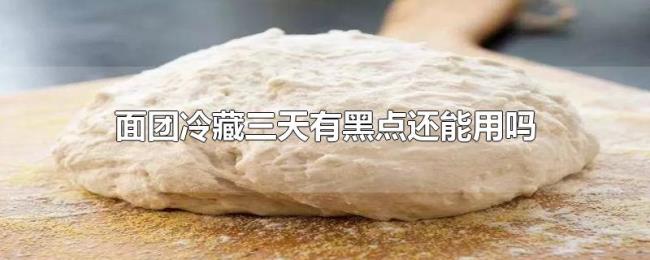 面团冷藏三天有黑点还能用吗