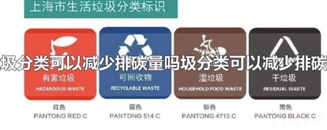 垃圾分类可以减少排碳量吗 垃圾分类可以减少排碳量吗
