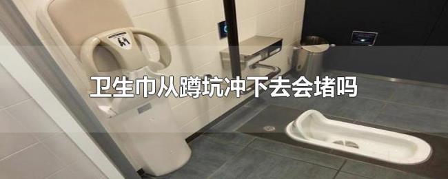 卫生巾从蹲坑冲下去会堵吗