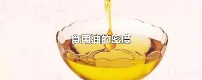 食用油的密度 食用油的密度