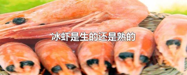 冰虾是生的还是熟的 冰虾是生的还是熟的