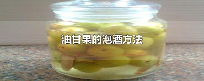油甘果的泡酒方法 油甘果的泡酒方法