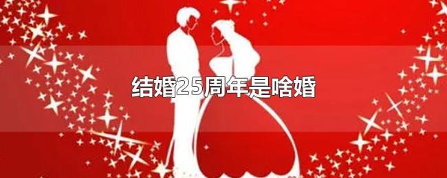 结婚25周年是啥婚 结婚25周年是啥婚