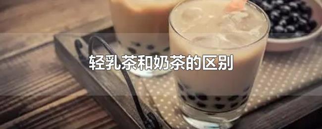 轻乳茶和奶茶的区别 轻乳茶和奶茶的区别