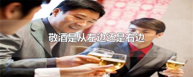 敬酒是从左边还是右边 敬酒是从左边还是右边