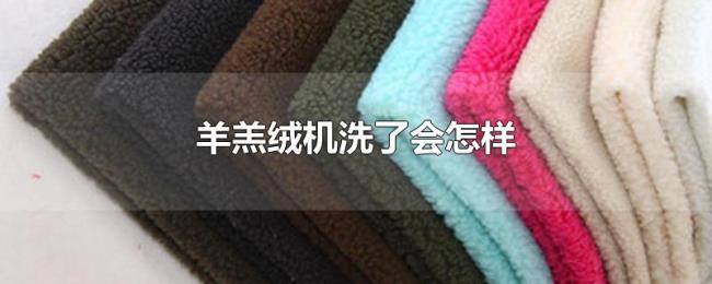 羊羔绒机洗了会怎样 羊羔绒机洗了会怎样