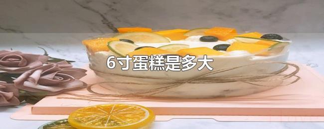 6寸蛋糕是多大 6寸蛋糕是多大