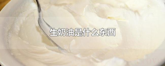 生奶油是什么东西 生奶油是什么东西