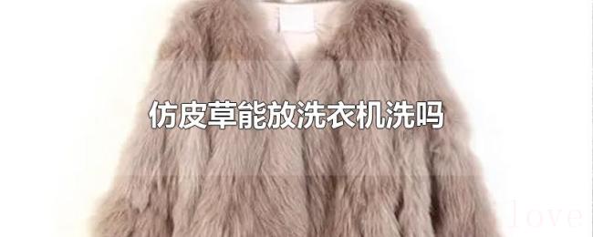仿皮草能放洗衣机洗吗 仿皮草能放洗衣机洗吗