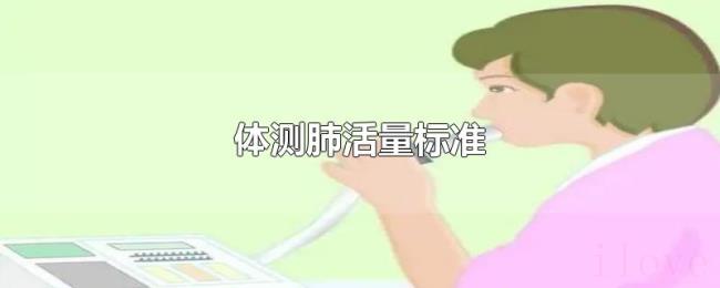 体测肺活量标准