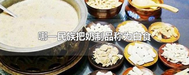 哪一民族把奶制品称为白食