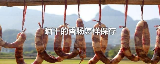 晒干的香肠怎样保存 晒干的香肠怎样保存