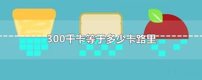 300千卡等于多少卡路里 300千卡等于多少卡路里