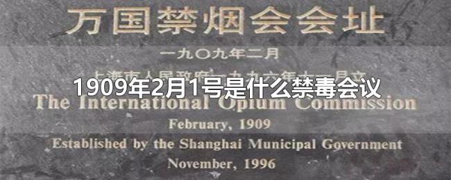 1909年2月1号是什么禁毒会议 1909年2月1号是什么禁毒会议
