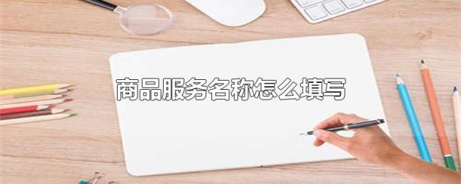 商品服务名称怎么填写