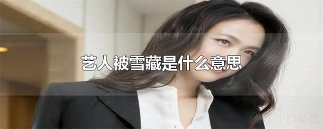 艺人被雪藏是什么意思