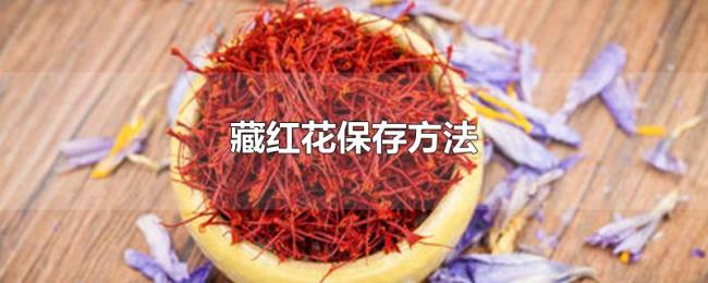 藏红花保存方法