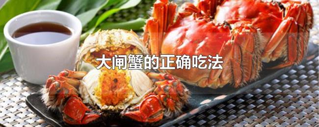 大闸蟹的正确吃法 大闸蟹的正确吃法