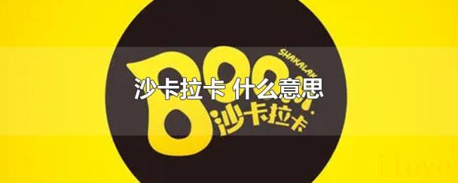 沙卡拉卡（什么意思）