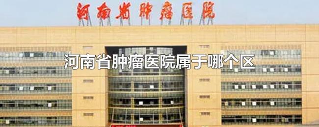河南省肿瘤医院属于哪个区 河南省肿瘤医院属于哪个区