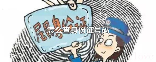 怎么查身份证号码