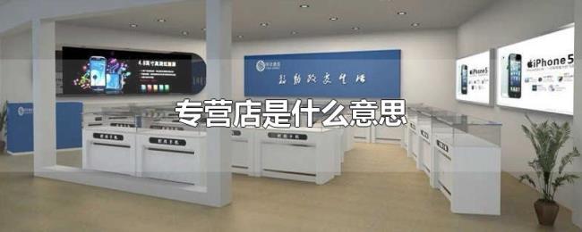 专营店是什么意思 专营店是什么意思