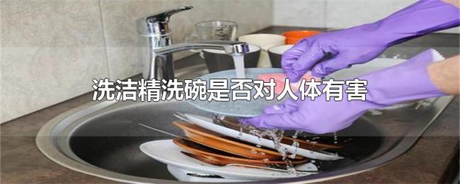 洗洁精洗碗是否对人体有害