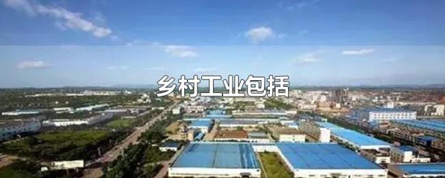 乡村工业包括