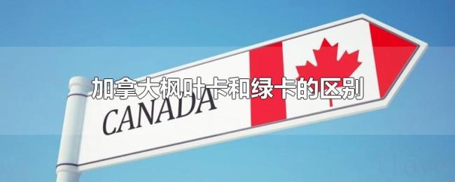 加拿大枫叶卡和绿卡的区别 加拿大枫叶卡和绿卡的区别