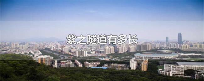 紫之隧道有多长