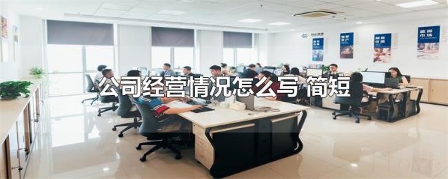 公司经营情况怎么写(简短) 公司经营情况怎么写(简短)