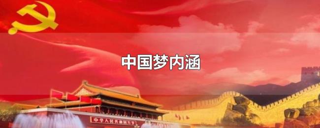 中国梦内涵 中国梦内涵