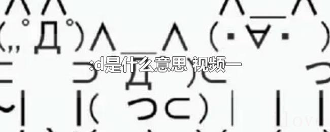 :d是什么意思(视频一) :d是什么意思(视频一)