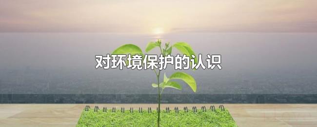 对环境保护的认识