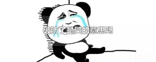 破防了是哭的意思吗 破防了是哭的意思吗