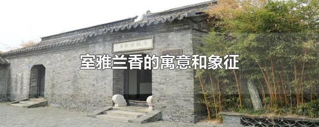 室雅兰香的寓意和象征