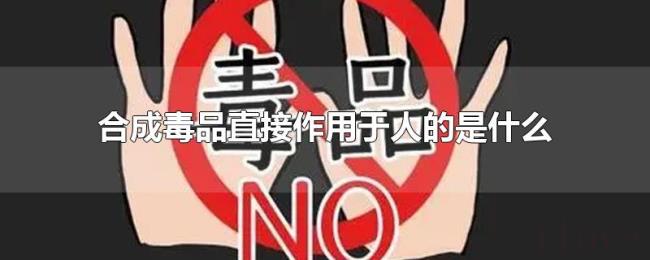 合成毒品直接作用于人的是什么