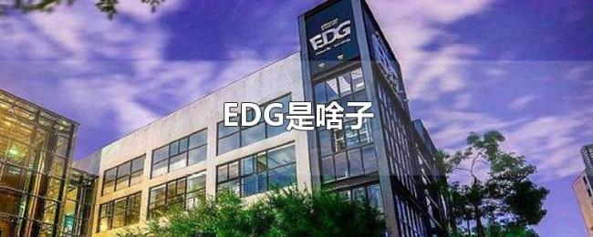 EDG是啥子